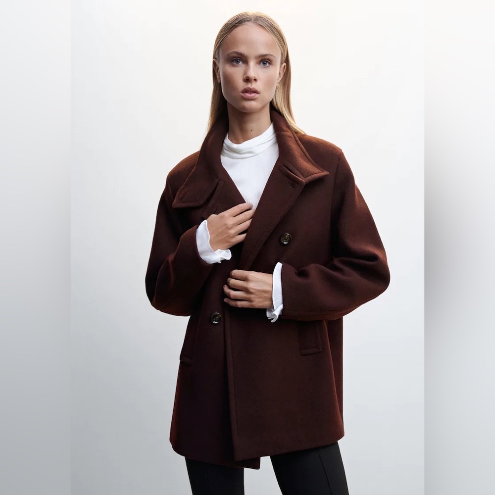 Mango Short wool coat